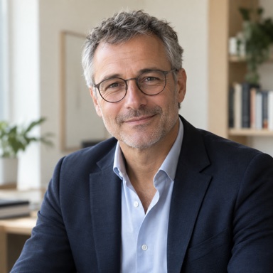 Portrait fictif généré par IA pour la maquette